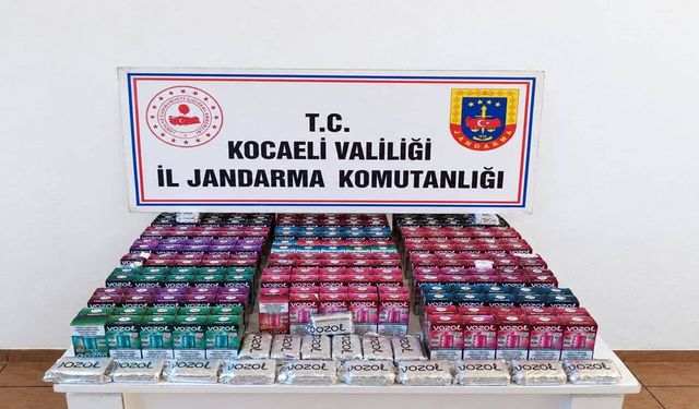 Kocaeli’de kaçakçılık operasyonu: 5,4 milyon TL’lik ürün ele geçirildi
