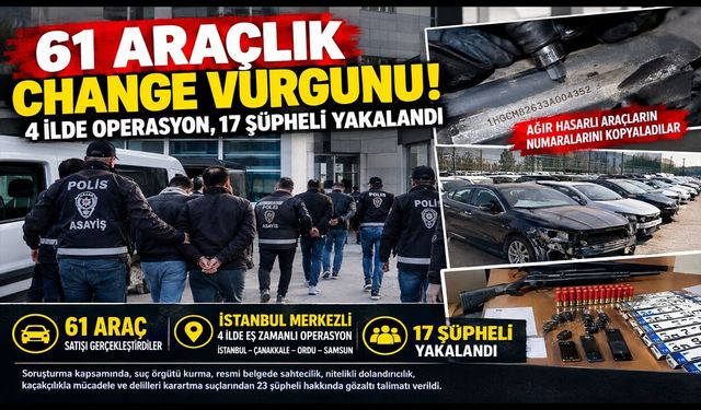 Pert Araçların Seri Numaralarını Kopyalayıp Vurgun Yaptılar