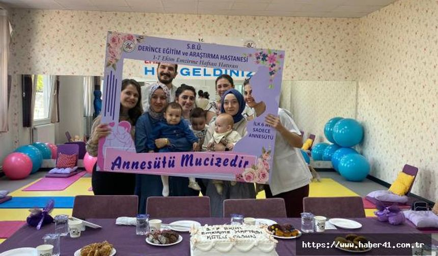 Derince'de 1-7 Ekim Dünya Emzirme Haftası Etkinliği