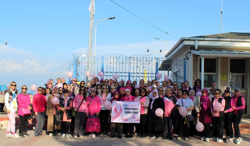 Meme kanserine “pembe kurdele” ile dikkat çektiler