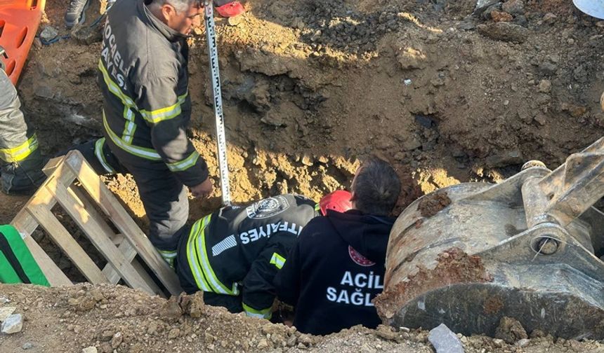 Çayırova’da İnşaatta Toprak Kayması! İşçi Dakikalar Süren Çalışmayla Kurtarıldı