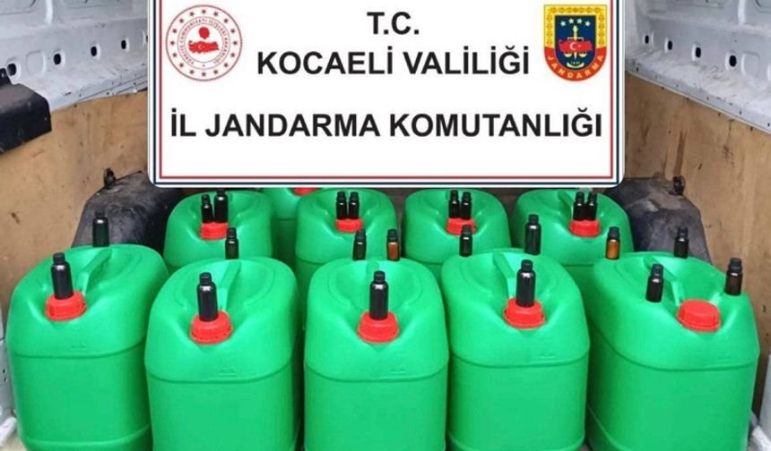 Gebze’de Kaçak İçki Operasyonu: 400 Litre Sahte Alkol ve 24 Kiti Ele Geçirildi