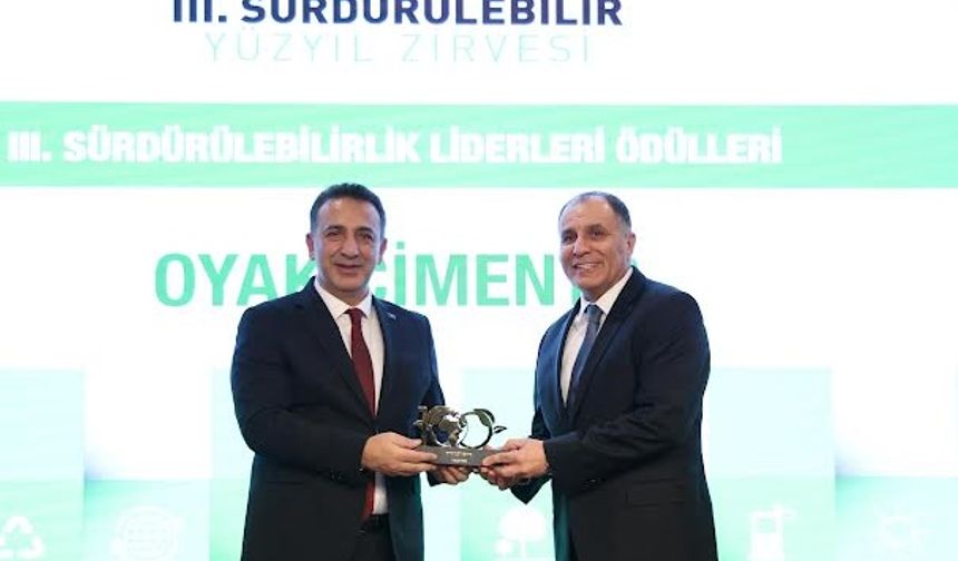 OYAK Çimento’ya “Sürdürülebilirlik Liderleri” Ödülü