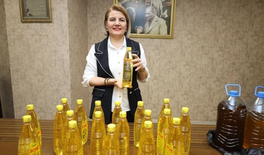 İzmit'te 5 litre atık yağa ücretsiz 1 litre temiz yağ