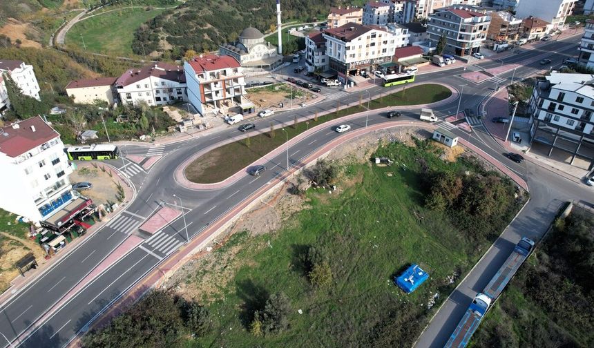 Gebze’de trafik dönel kavşaklarla rahatlıyor