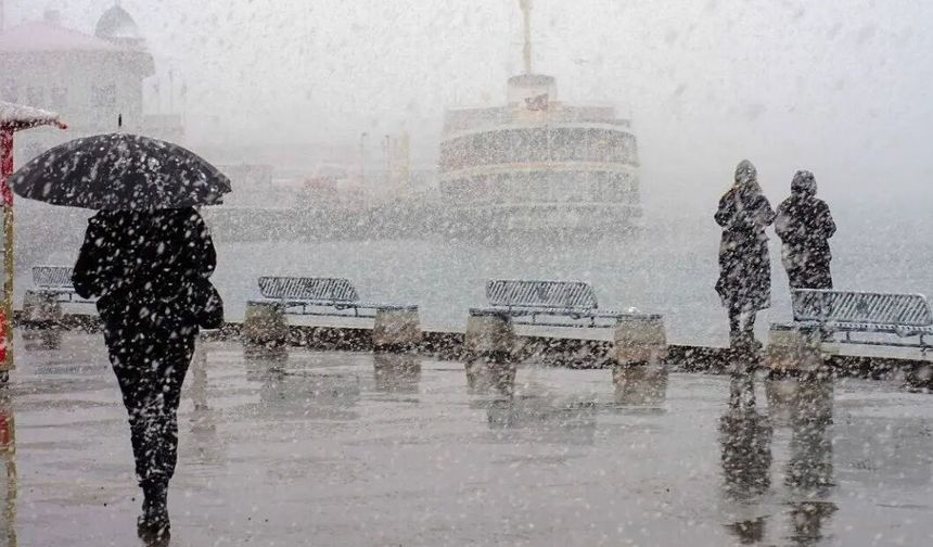 Meteoroloji'den 14 il için sarı kodlu kar ve yağmur uyarısı