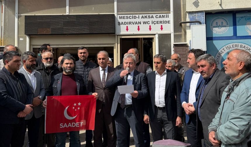 SAADET PARTİSİ’NDEN ÇAYIROVA’DA "ZULME LANET" HAYKIRIŞI!