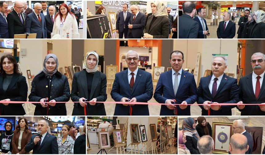 “Sanatın Diliyle Değerlerimiz” Sergisi Açıldı