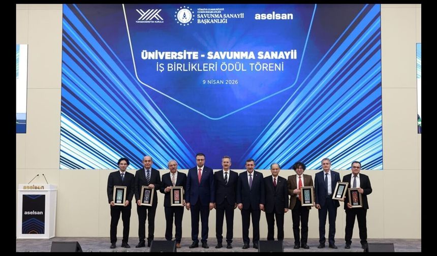 GTÜ’lü Akademisyene ASELSAN’dan "Üniversite-Savunma Sanayii İş Birliği Ödülü”