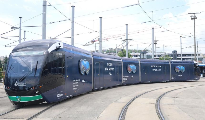 Kocaeli’de tramvaylar su altı dünyasına dönüştü