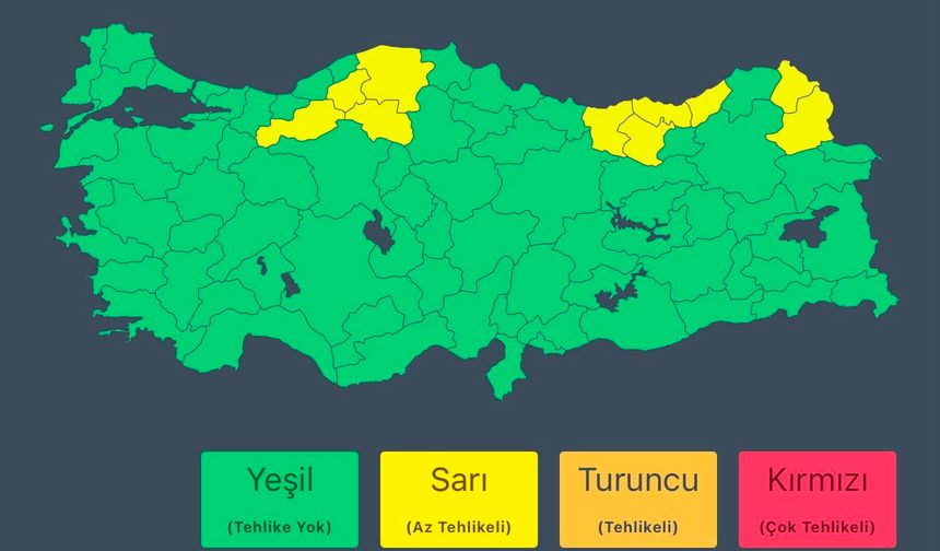 Meteoroloji’den Çok Sayıda İl İçin Kuvvetli Sağanak Yağış Uyarısı