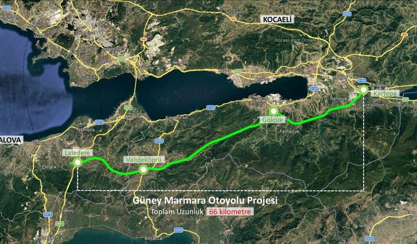 Kocaeli-Yalova Otoyolu’nda 78 kilometrelik dev proje için planlar onaylandı