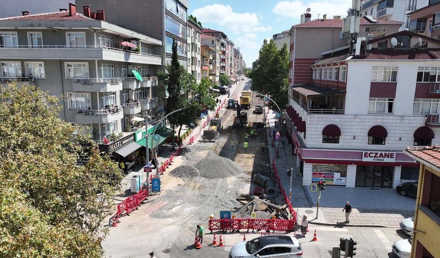 Şehit Numan Dede Caddesi yenileniyor