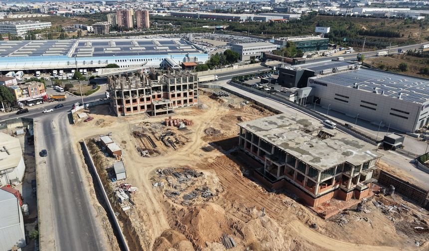 Çayırova’nın yeni meslek lisesinin  kaba inşaatında sona gelindi