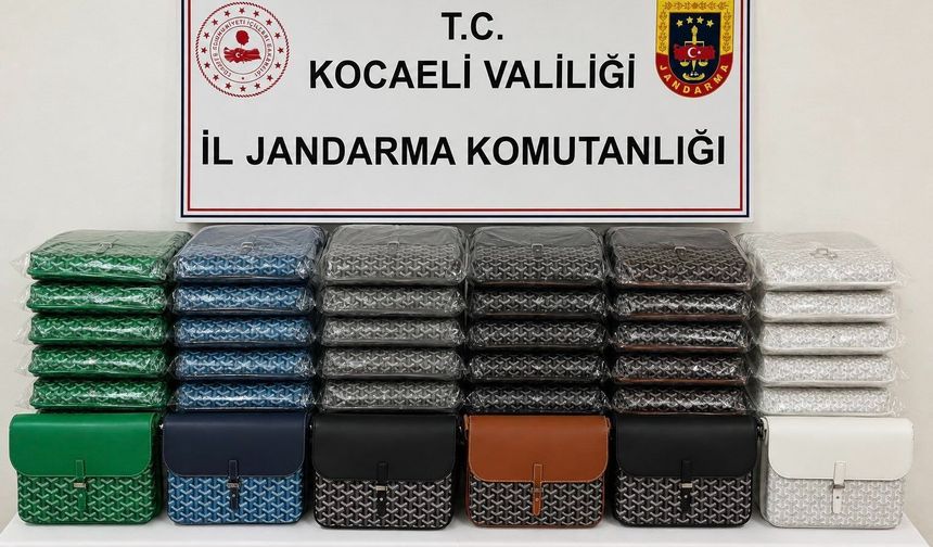 Dilovası'nda 5 Milyon Liralık  198 Sahte Marka Çanta Ele Geçirildi