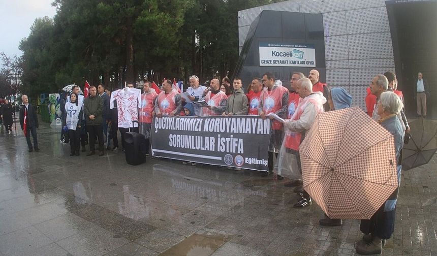 Eğitim sendikaları Gebze'den Seslendi; Güvenli okul istiyoruz!