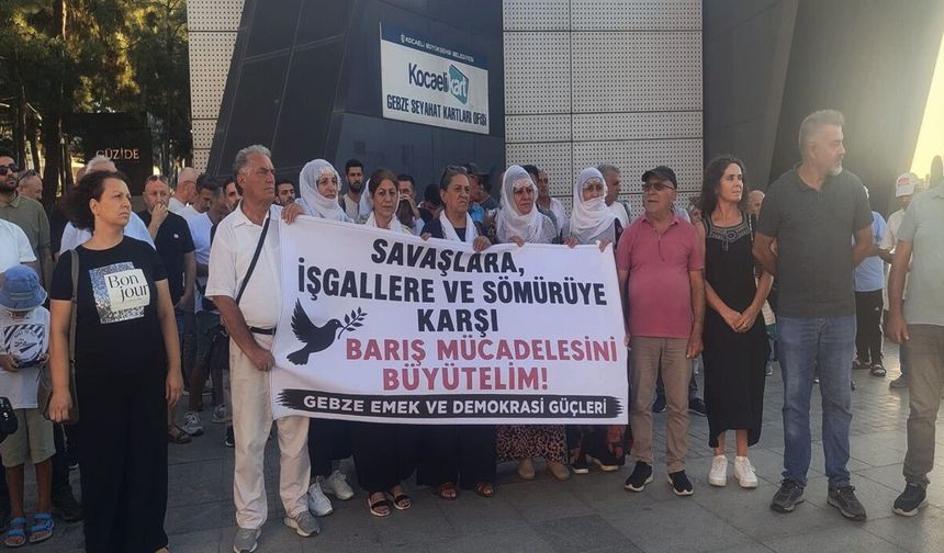 Gebze Emek ve Demokrasi Güçleri’nden 1 Eylül mesajı: “Savaşa ve sömürüye karşı barış kazanacak”
