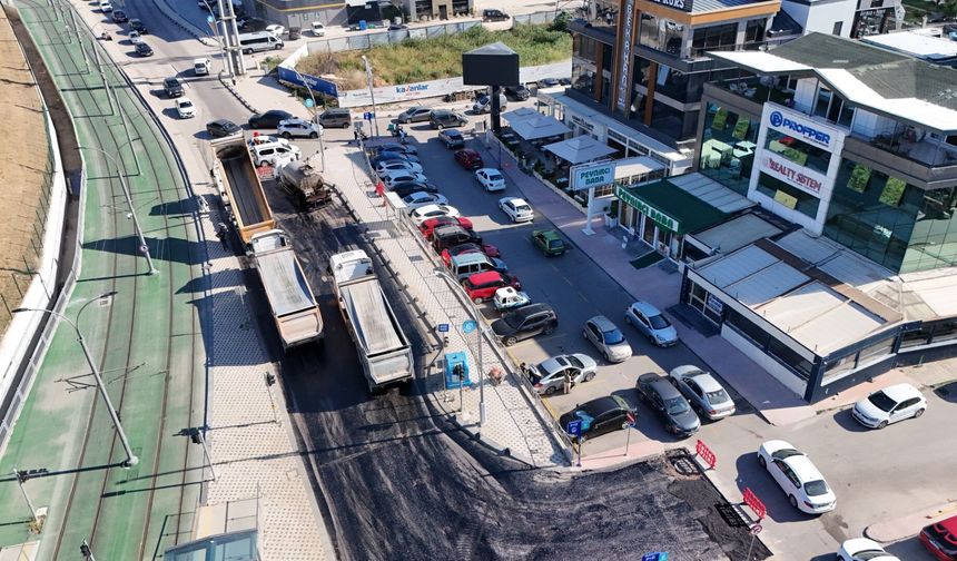 Tramvay güzergâhına Büyükşehir imzası