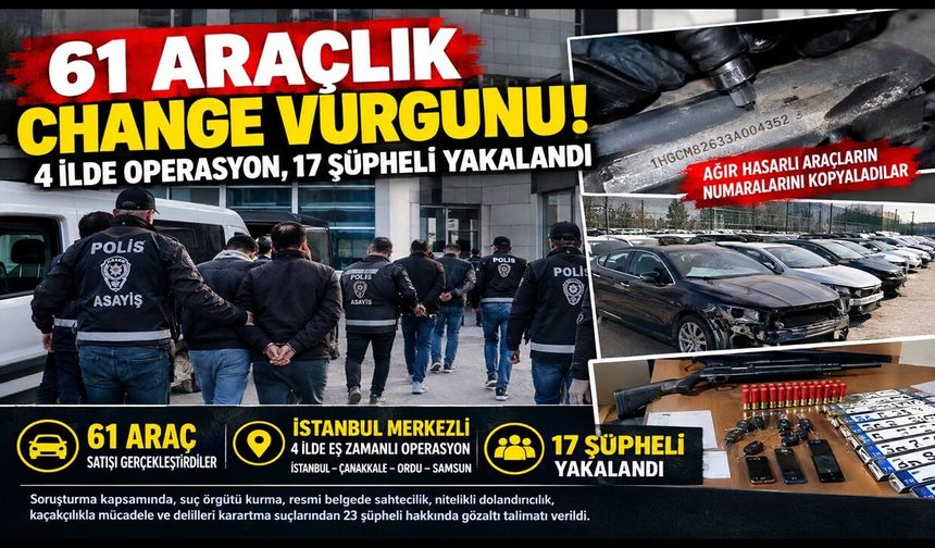 Pert Araçların Seri Numaralarını Kopyalayıp Vurgun Yaptılar