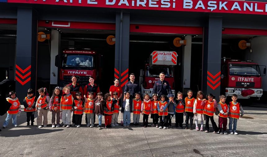 Minikler itfaiyeyi yakından tanıdı